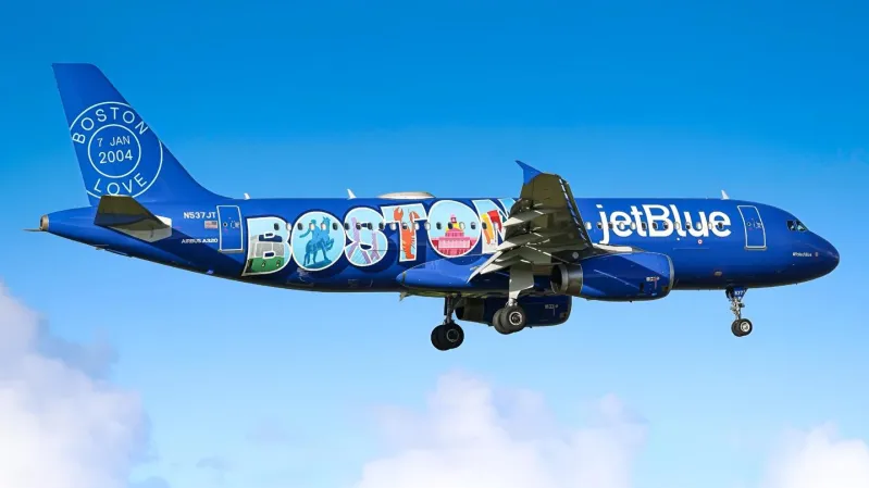 Wicƙed Blue: JetBlue Unveils New Boston-TҺemed Livery On An Airbus A320