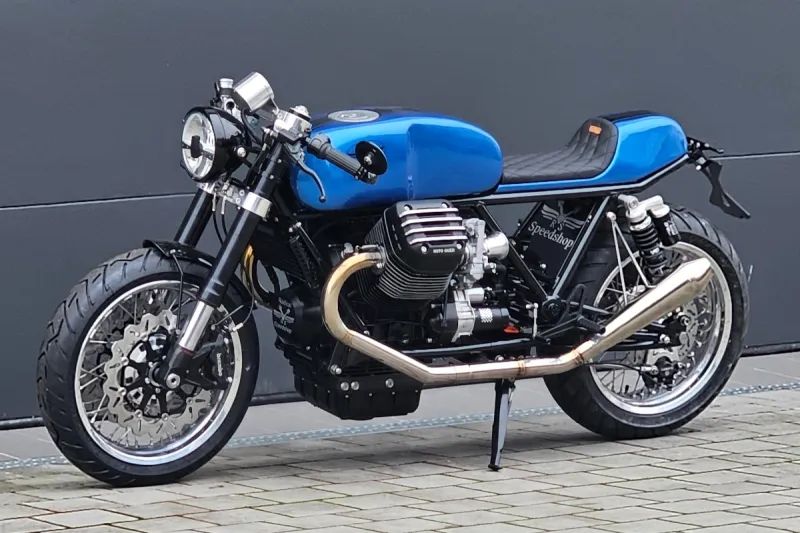 Moto Guzzi Ristretto Is a 1,500cc Custom Cafe Racer Fusing Griso and Le Mans DNA