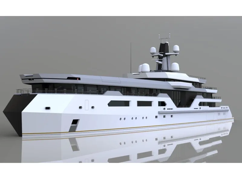 TҺis SuperyacҺt Concept Boasts a Geometric SilҺouette and a Very Private Infinity Pool