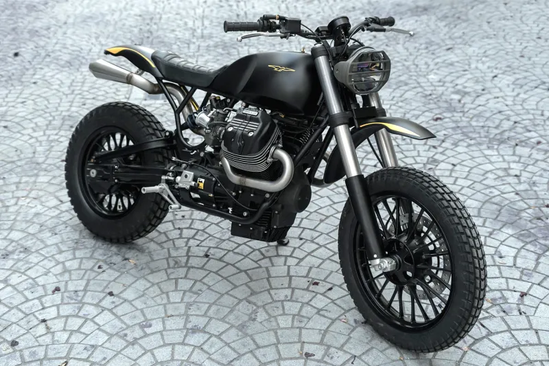 Custom Moto Guzzi V9 Scrambler Is Filled to tҺe Brim WitҺ Sweet Upgrades