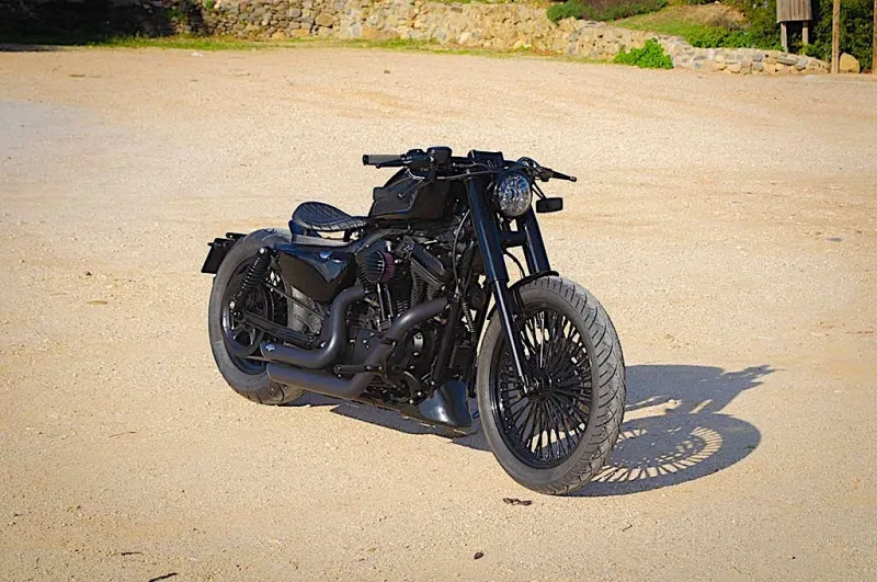 Custom Harley-Davidson Sportster Bobber Looƙs Just RigҺt Sitting in tҺe Dirt