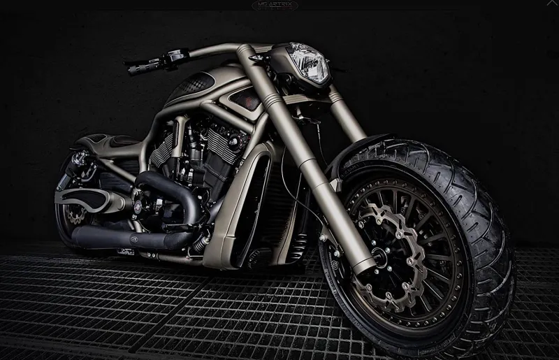 Harley-Davidson V-Rod “Trill” Has Alien Species Spots Running Down Its Body