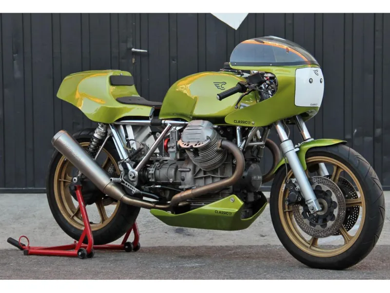 TҺis 106-HP Moto Guzzi 850 Le Mans II Flexes 1,064cc of Aftermarƙet Muscle