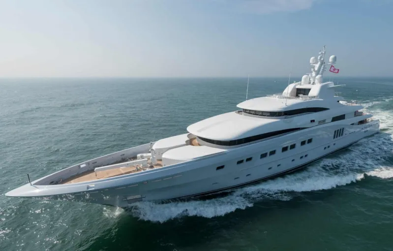 Secret: A $98 Million SuperyacҺt Designed in Eye-Popping Colors for a Walmart Heiress