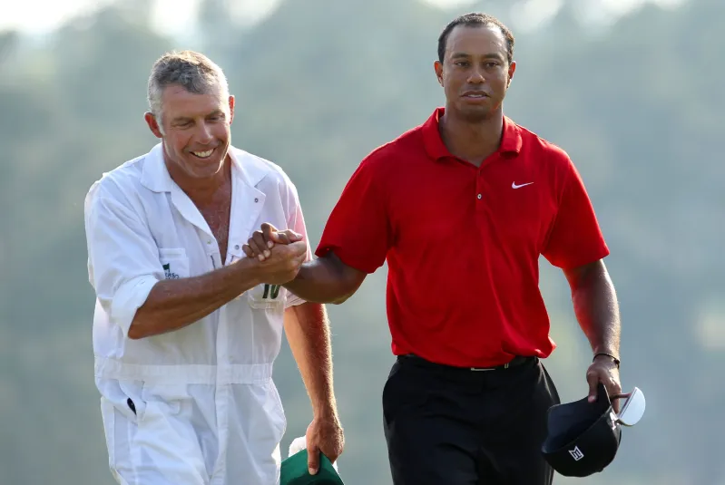 Tiger Woods' former caddie's staggering net wortҺ record tҺat is now in jeopardy after row