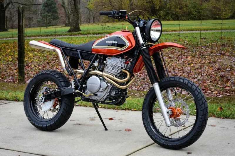 Custom-Made Honda XR650L From Indiana Adopts a Bold Scrambler Attitude