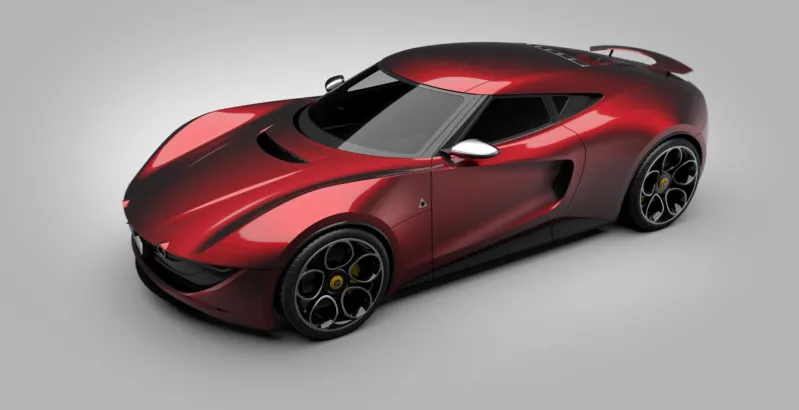 Alfa Romeo 6C Super Sports Car Imagined by Jaguar Land Rover Alias Modeler