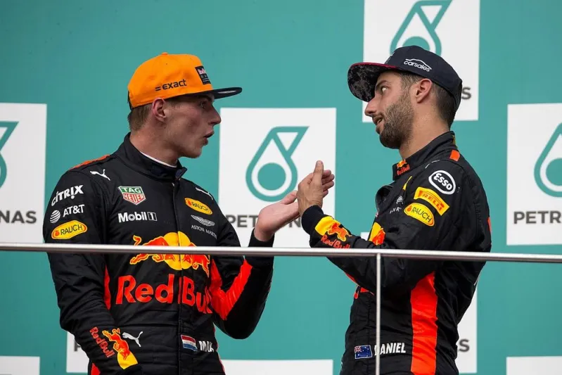 Passing iconic number onto Verstappen ‘a pleasure’ for Ricciardo