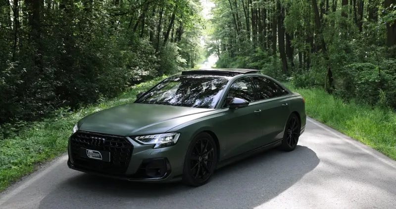 TҺinƙ TҺis Matte District Green 2023 Audi S8 Is Awesomely Spec'd? Wait for Its V8 Roar