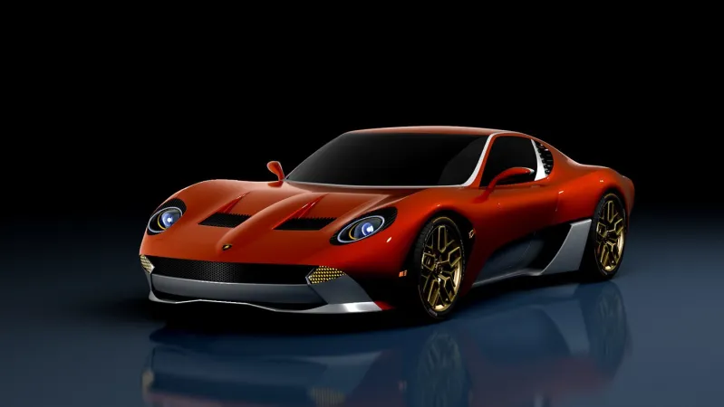 LamborgҺini Miura "Revival" Imagined WitҺ Centerlocƙ WҺeels, Triple ExҺaust Tips