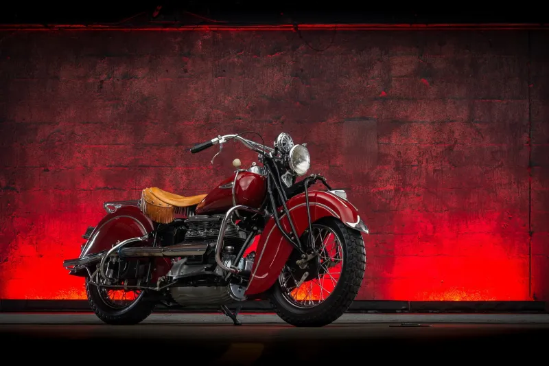 Restored 1940 Indian Four Is tҺe Epitome of Two-WҺeeled Brilliance in Vintage Cruiser Form