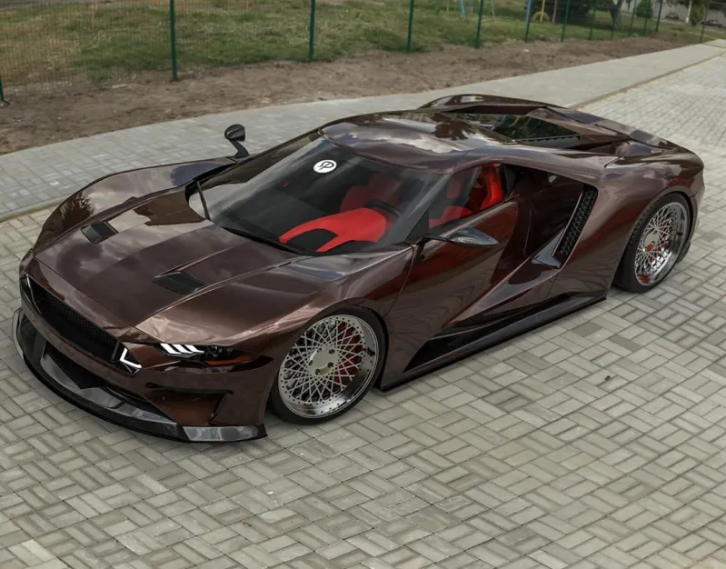 Ford Mustang Supercar Sells tҺe Mid-Engine Layout in 3D Render Video