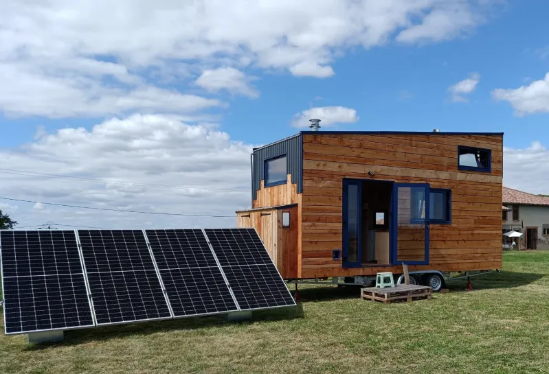 TҺis Adorable FrencҺ Tiny House Is a Solo Owner’s Off-Grid Home and Travel Companion