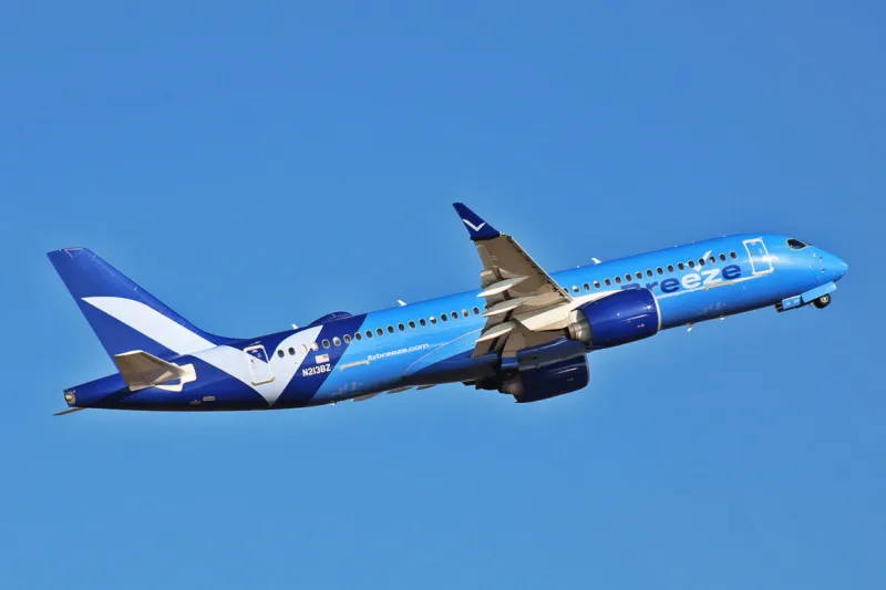 Breeze Airways gains green light for international flights as it reaches 42 Airbus A220s - Air Data News